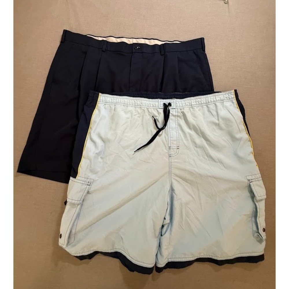 Mens Shorts Bundle of 2 Blue Club Room Mens 42X9 Lot.